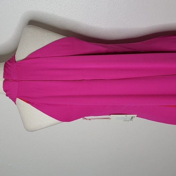 NEW Alex Marie Kensley Criss Cross Halter Gown Fuchsia Pink Goddess Castlecore - Picture 14 of 16